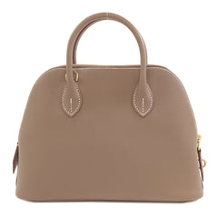Hermes Bolide 1923 25 Etoupe Gold Hardware Handbag Epsom Leather Women's HERMES — Like New