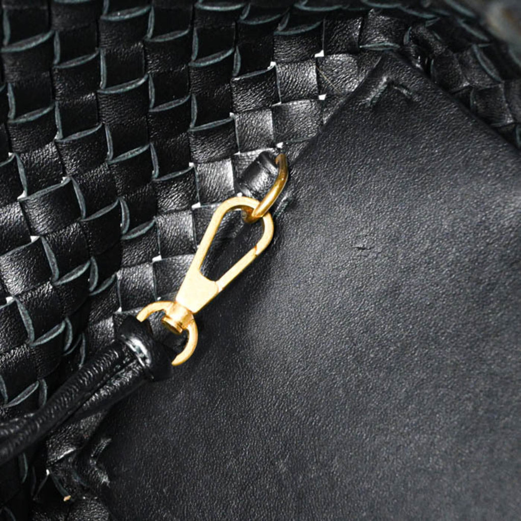 BOTTEGA VENETA Small Cabas Intrecciato Tote Bag, Black, 730297V1OW18425