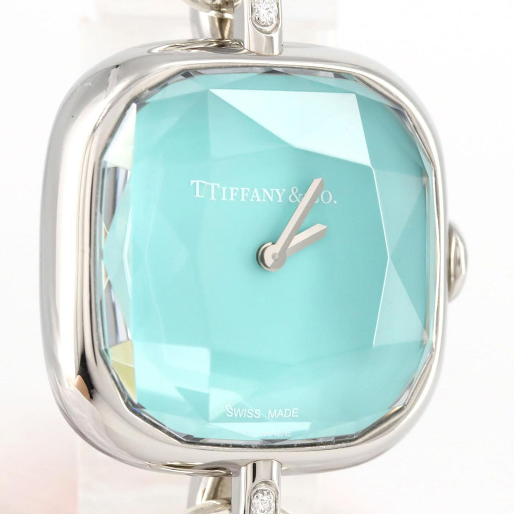 Tiffany Hardware Lug D Bracelet Large Size 73331277 Stainless Steel Quartz Watch
