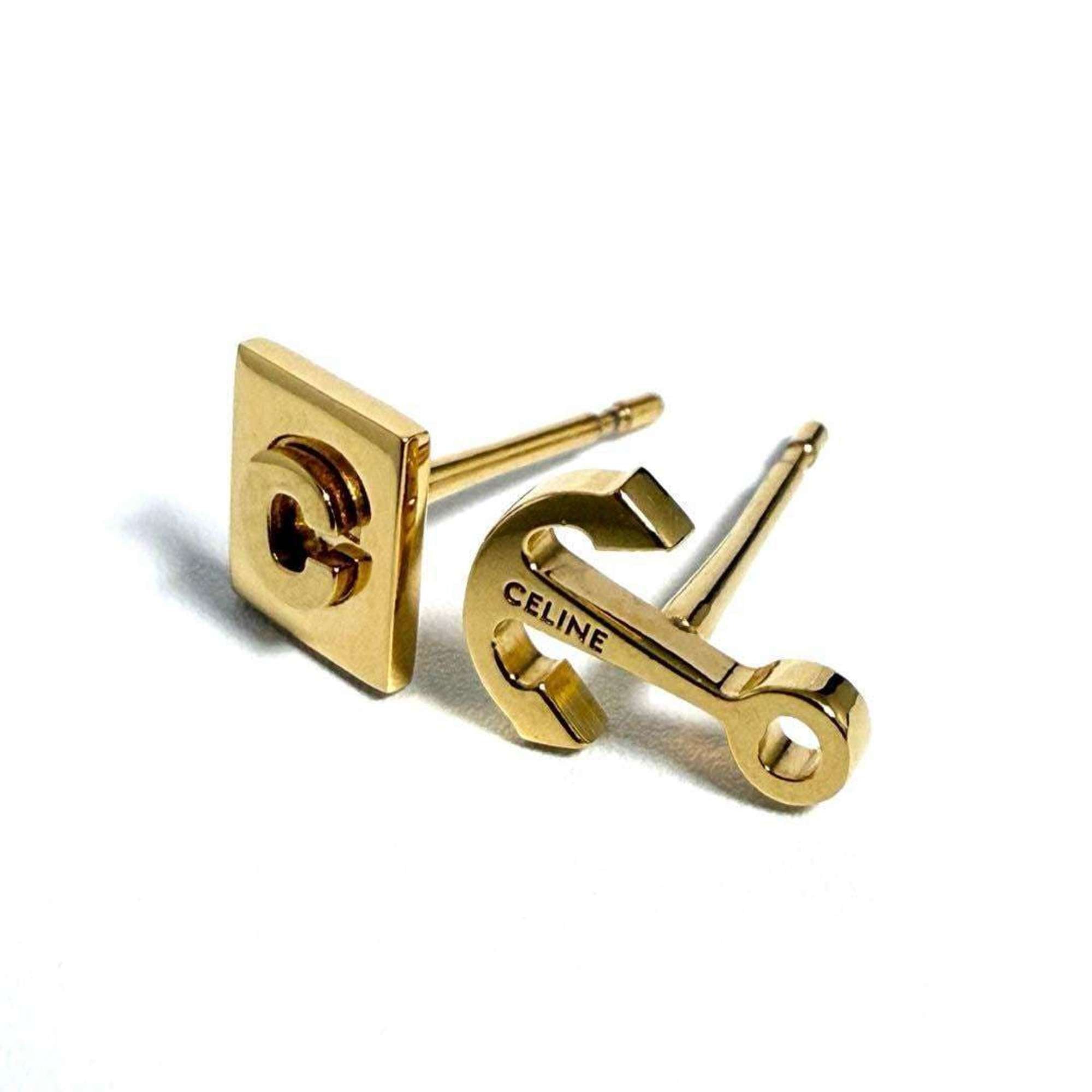 Celine Women's Asymmetrical Earrings C Logo Anchor — Like New