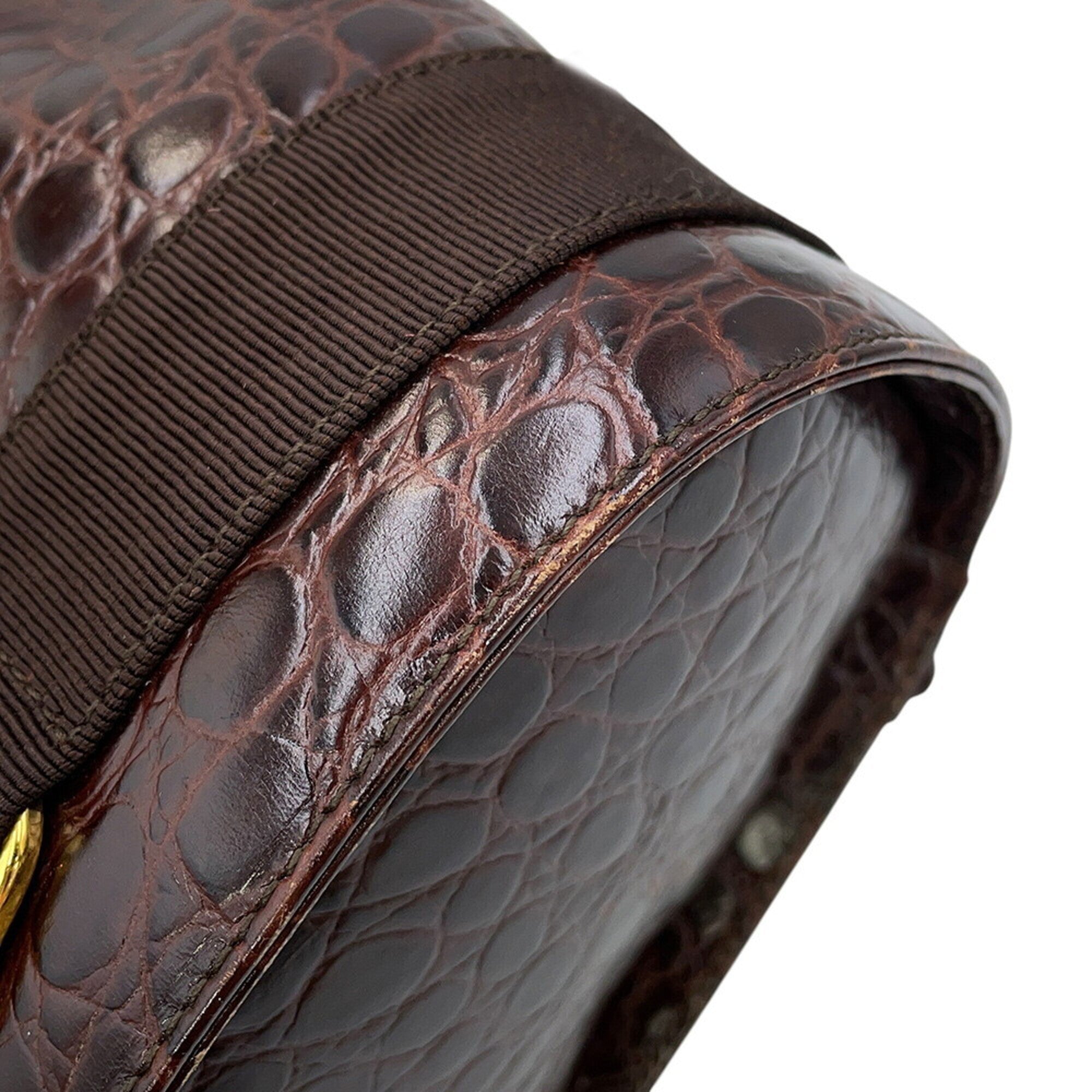 Salvatore Ferragamo Vara Leather Backpack, Handbag — Like New