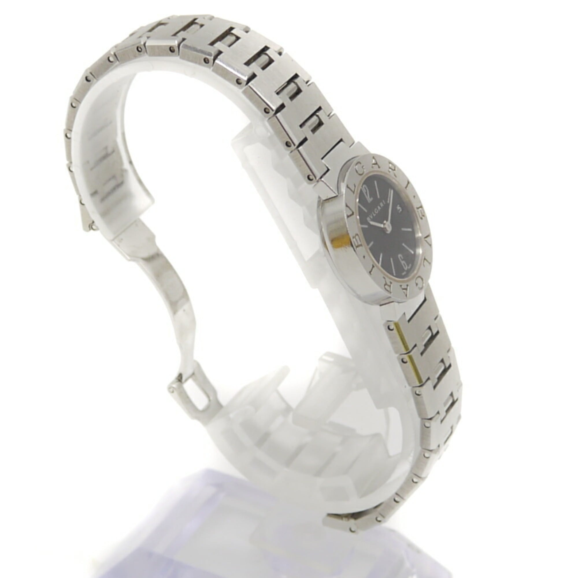 BVLGARI Women's Dress Watch BB23SS Black Dial Wristwatch — Good