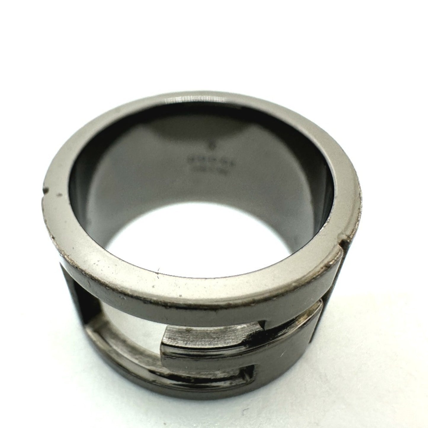 GUCCI Gucci Branded Ring G Accessories Fashion Small Items Rings Metal Women's Black Silver