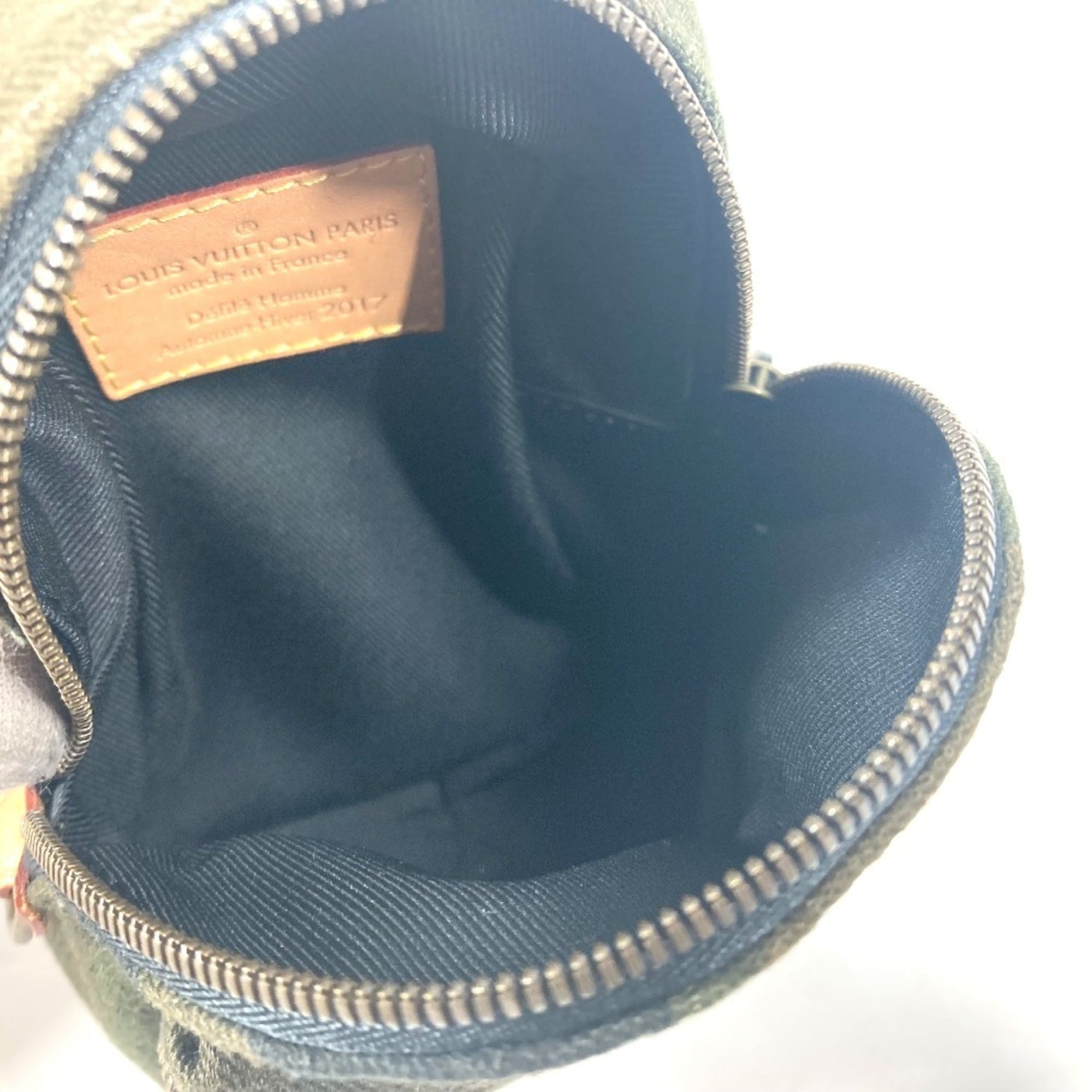 LOUIS VUITTON M44201 Supreme Collaboration Apollo Backpack Nano Bag Charm Rucksack Camouflage Keychain Canvas Men's Women's Green — Like New
