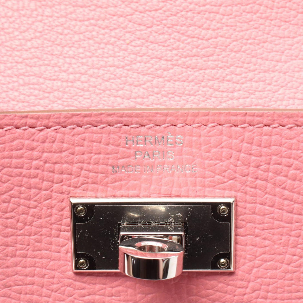 Hermes Hermès Kelly Pocket To-Go Second Bag/Clutch Bag, Leather Epsom Leather, Women's, Pink