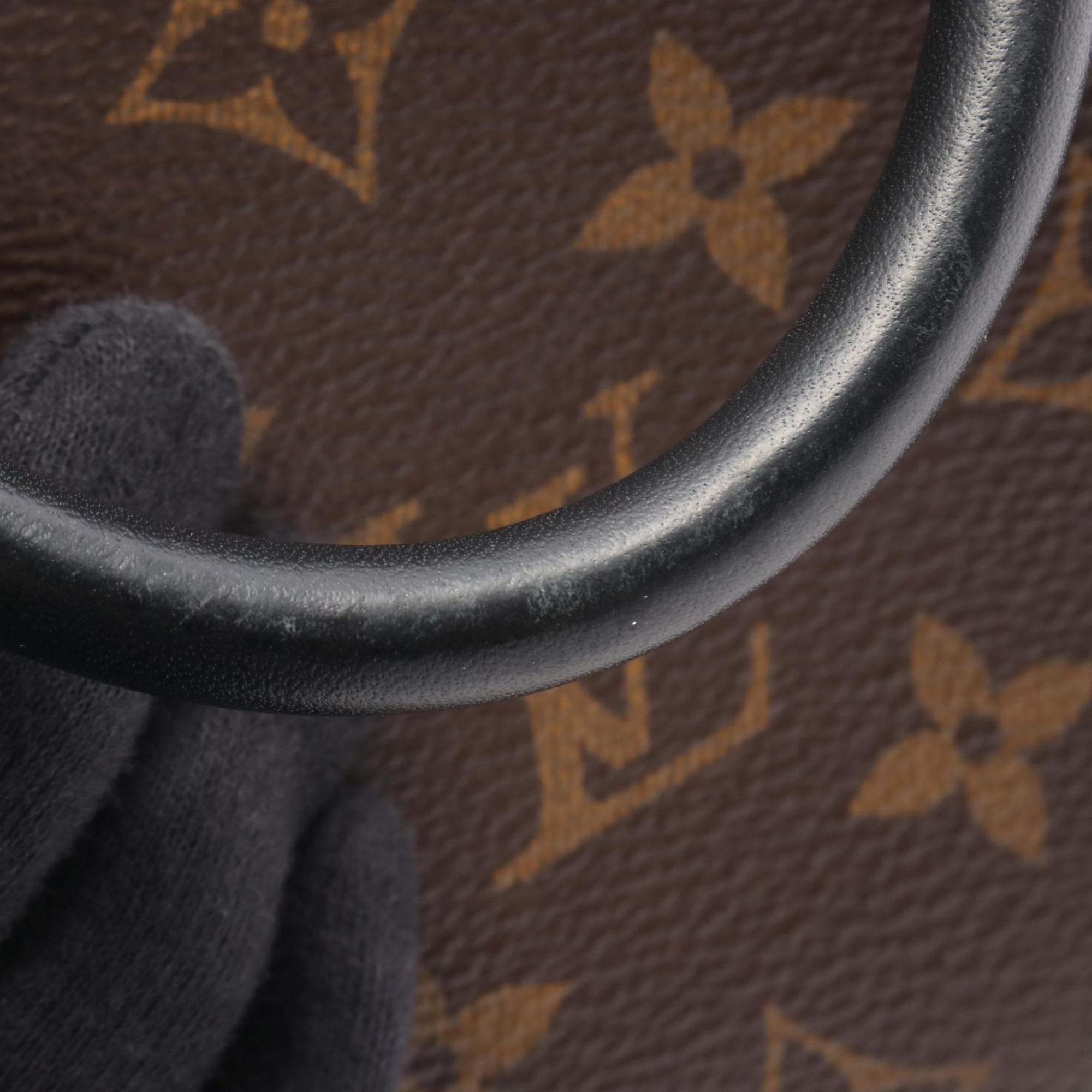 Louis Vuitton Petite Malle Souple Handbag, Coated Canvas and Leather, Monogram, Women's, Brown Black, M45571