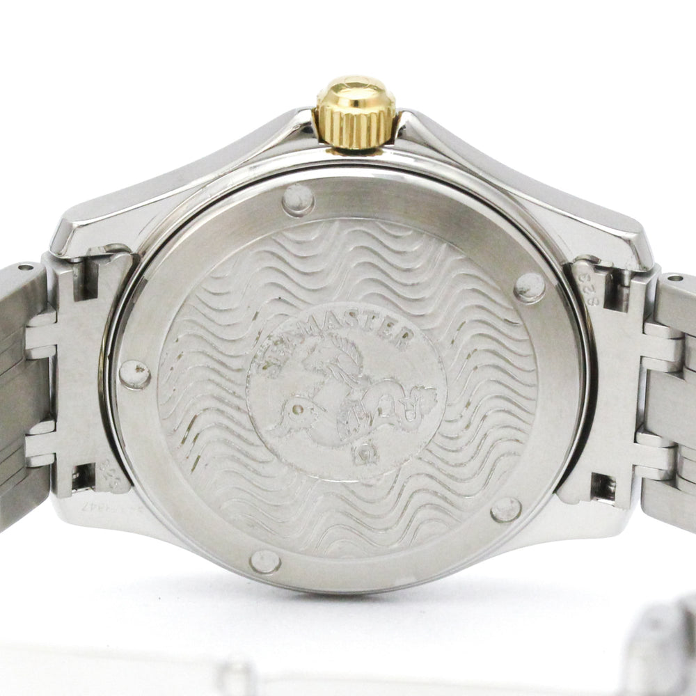 OMEGA Seamaster 18K Gold Steel Quartz Ladies Watch 2411.80 Polished — Very Good