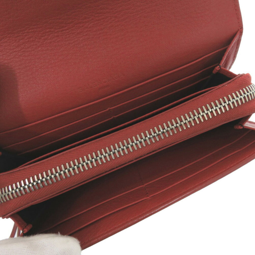 Balenciaga 371661 Calf Leather Red Long Wallet 1553BALENCIAGA