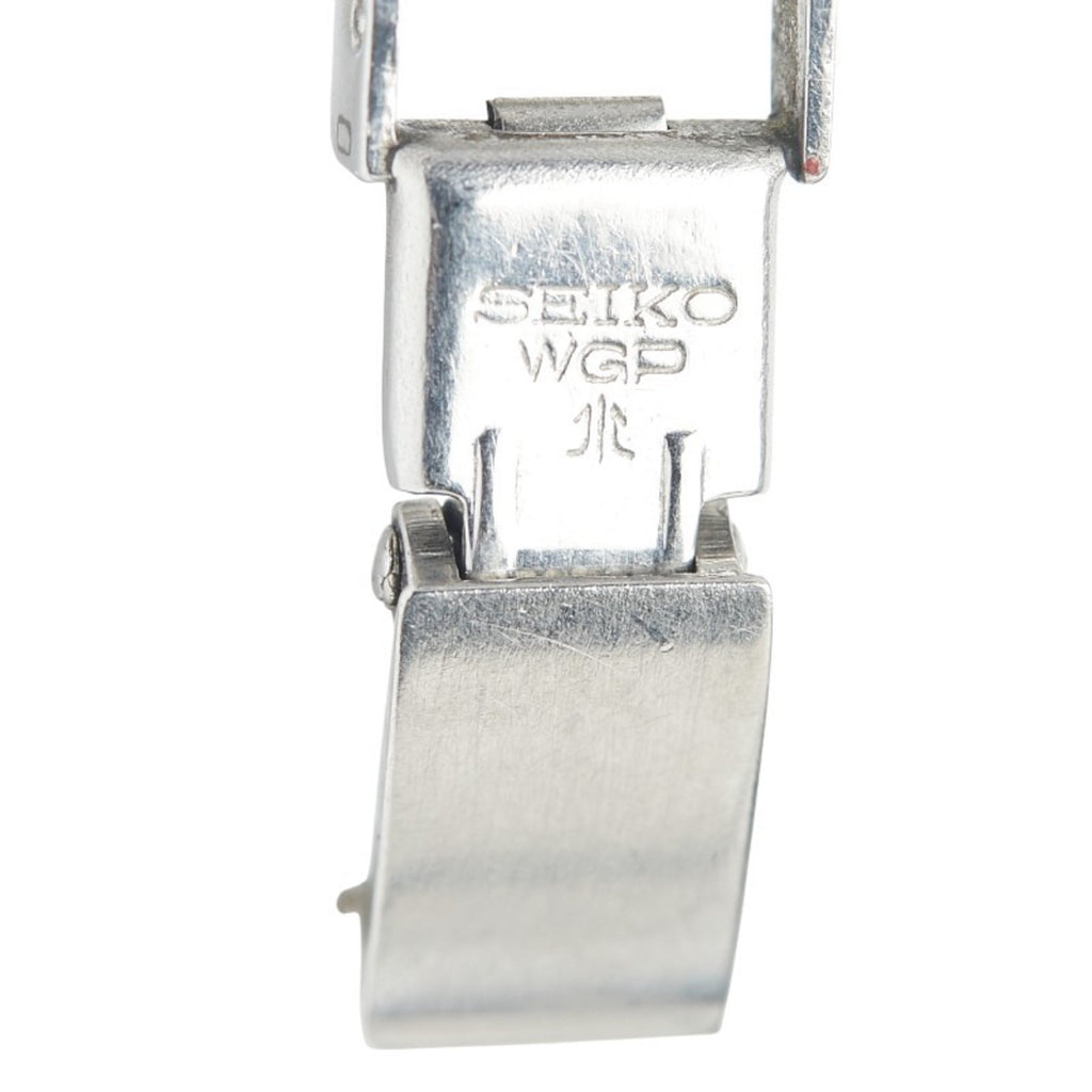 Seiko Rhinestone Watch 10-0900, Manual Winding, Silver Dial, Stainless Steel, Women's, SEIKO