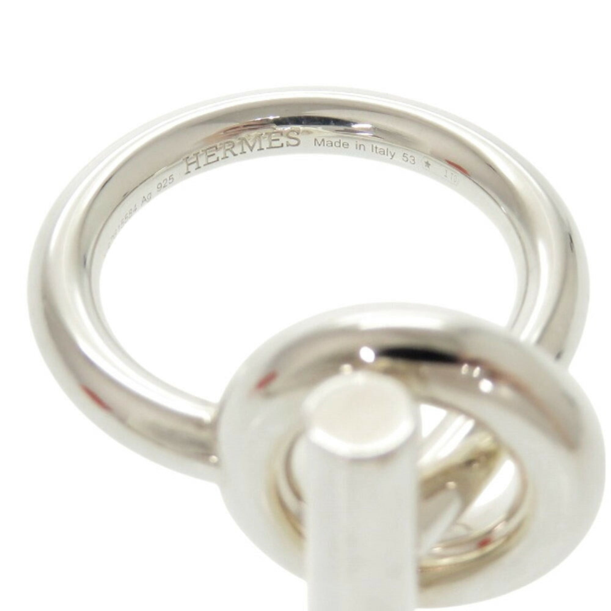 Like new Hermes Echappé size 53 (approximately 11) silver 925 ring 0341HERMES — Like New