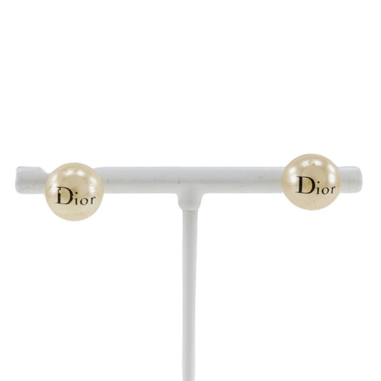 Christian Dior Earrings, Pearl and Metal, Women's, Approx. 3g