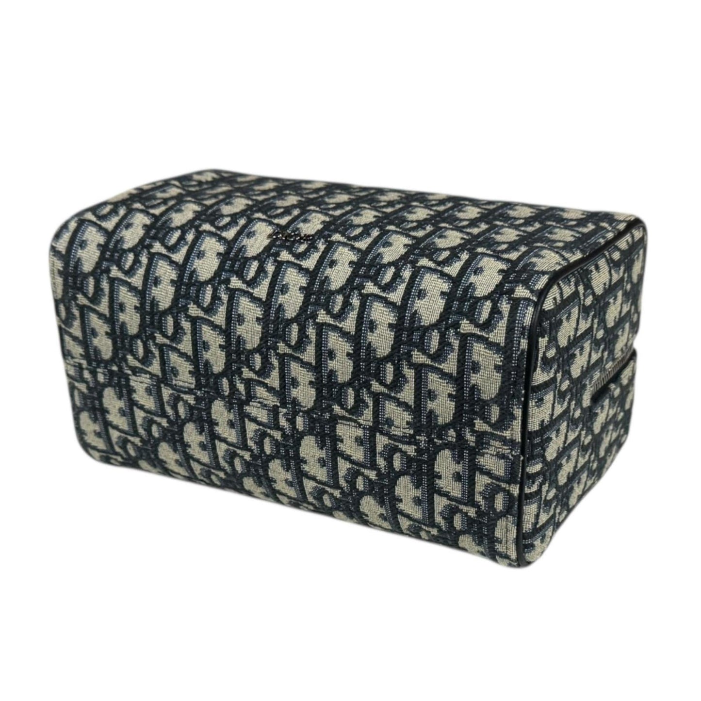 Christian Dior Dior Lango Toiletry Case Oblique Handbag Leather 2ADCA418YKY Beige Men's