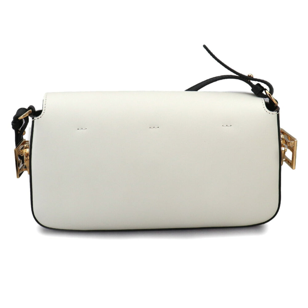 Fendi Bucket Twist 2-way Hand/Shoulder Handbag, Leather, White/Black, 8BR821, Gold Hardware — New - Store Return