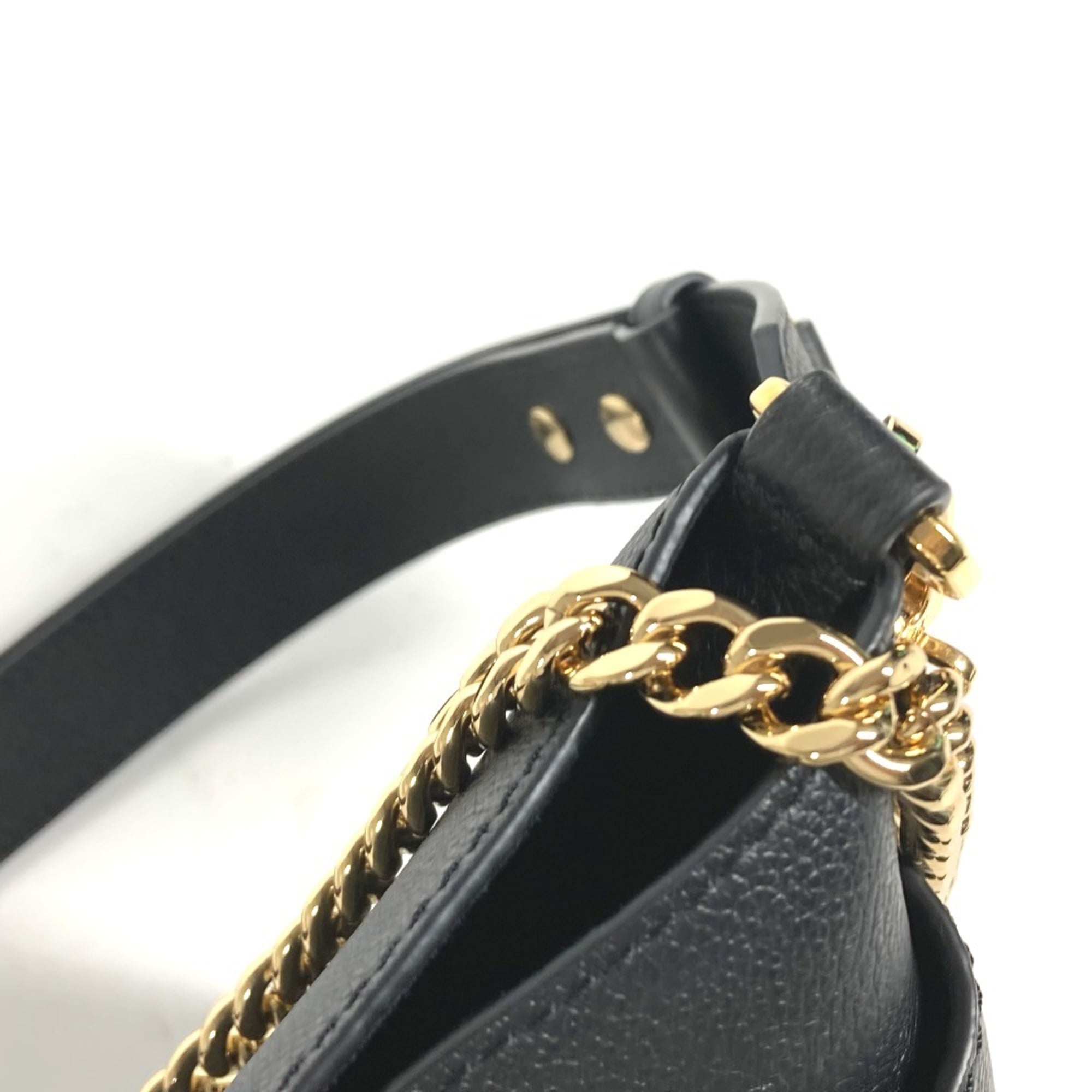 LOUIS VUITTON M24006 Rock & Walk Bucket Chain Shoulder Bag Calf Leather Women's Black L-240704-11 — Like New