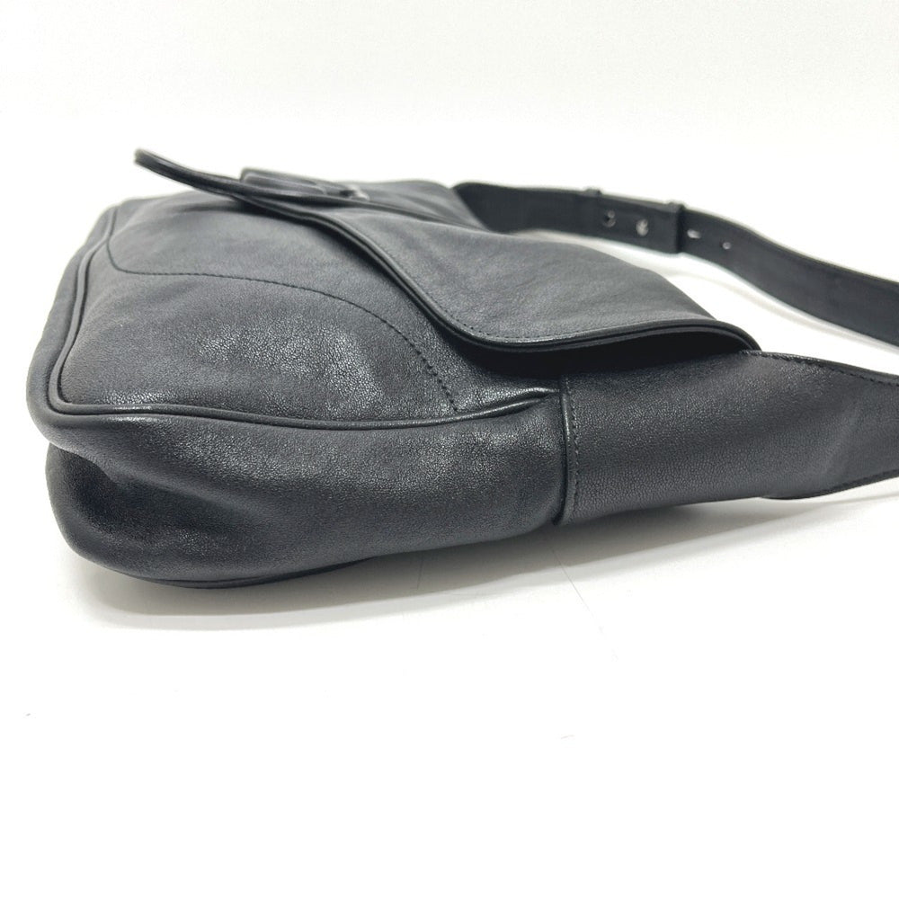 GUCCI 767209 GG Marmont Flap Bag, Handbag, Shoulder Leather, Women's, Black, Like New — Like New