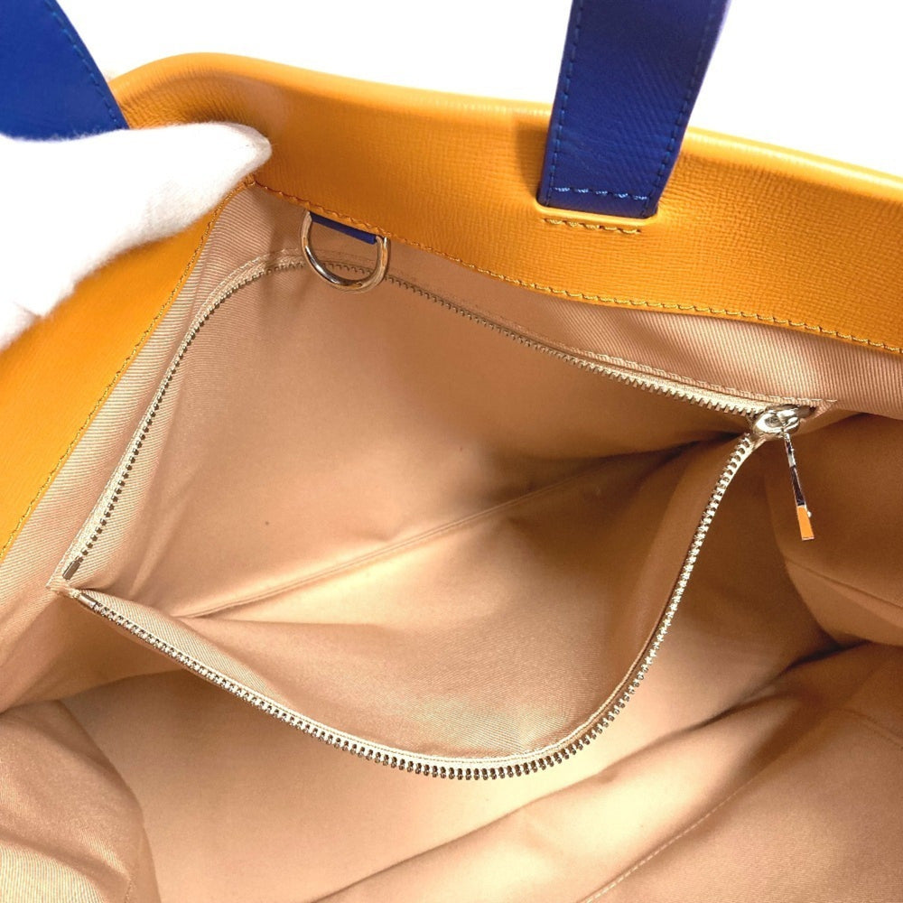 LOUIS VUITTON M24457 24SS Shopper Tote MM - Shoulder Bag, Leather, Men's, Women's, Orange — Like New