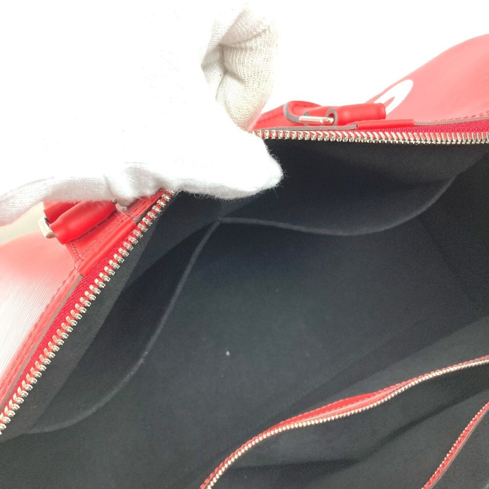 LOUIS VUITTON M53419 Epi Leather x Supreme Collaboration Keepall Bandoulière 45 Travel Bag, Boston Men's, Red, Like New — Like New
