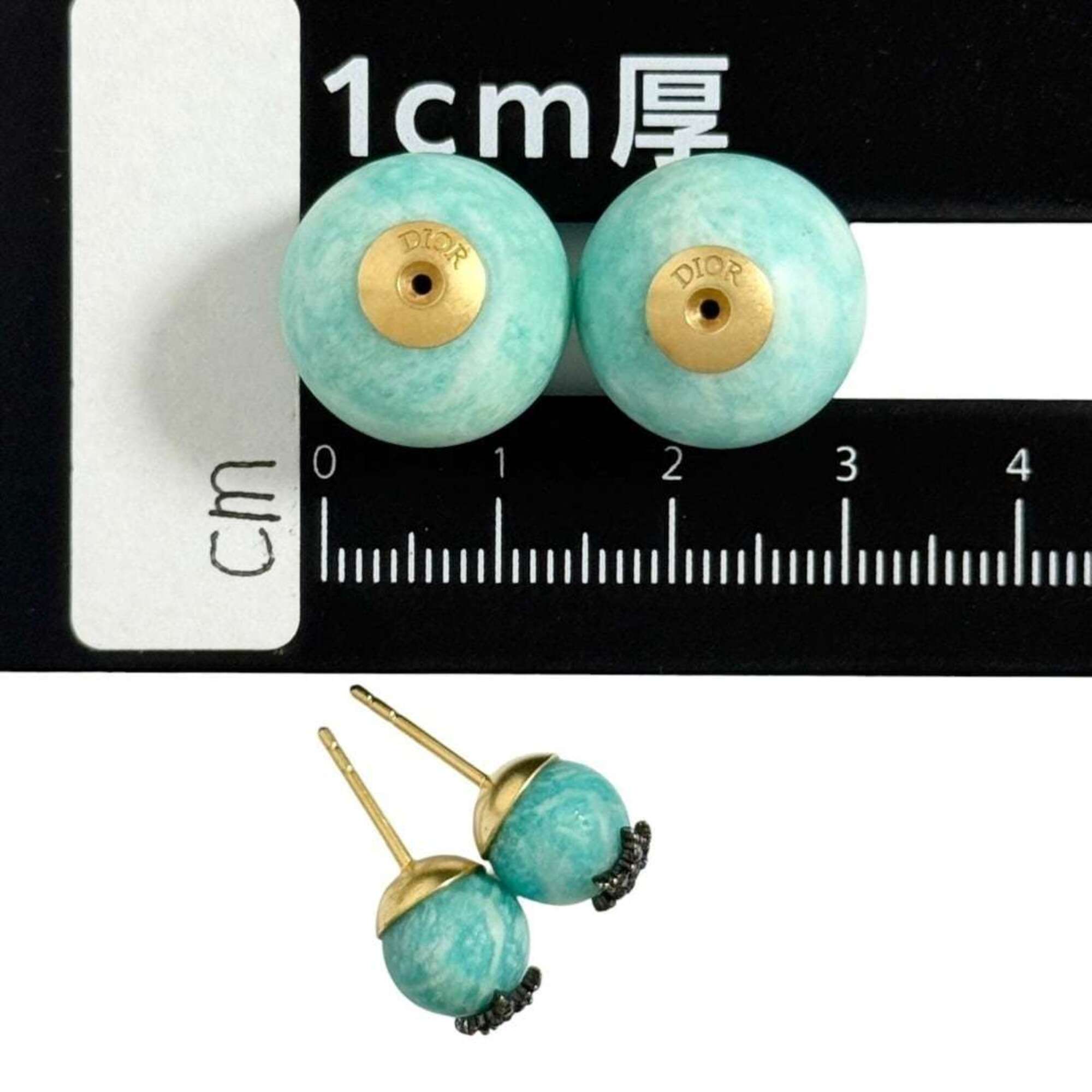 Christian Dior Dior Women's Tribal Earrings, Turquoise Blue — Like New