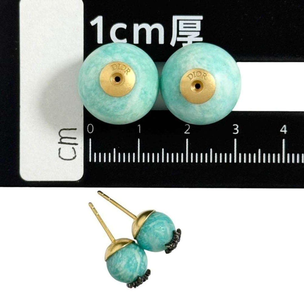 Christian Dior Dior Women's Tribal Earrings, Turquoise Blue — Like New