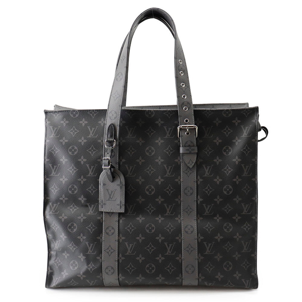 Louis Vuitton Monogram Eclipse Reverse Cabas Zip GM Tote Bag M45379 LOUIS VUITTON Black Handbag — Like New