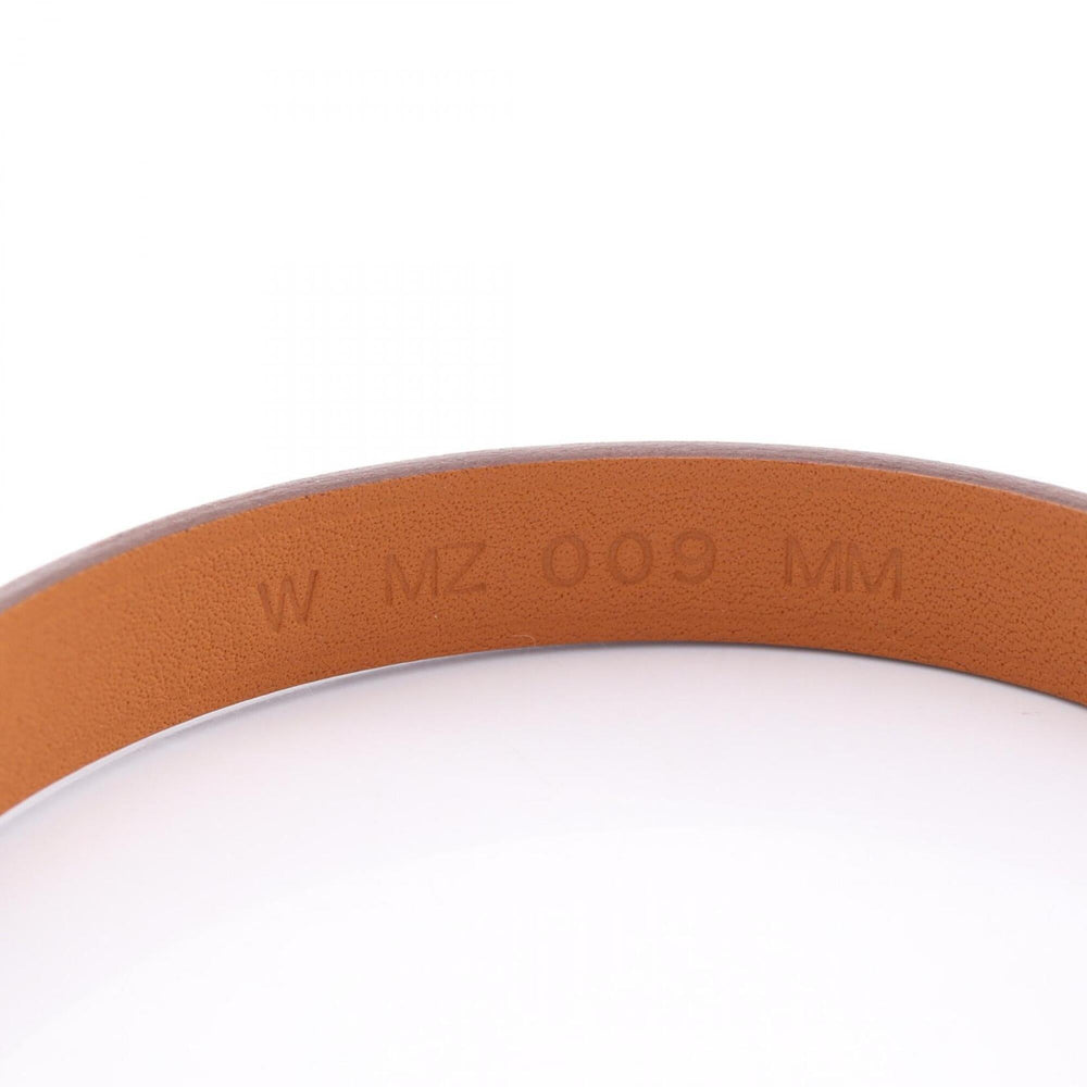 Hermes Rivale Mini Etoupe Bracelet, Stainless Steel, Veau Swift Leather, Women's, Gray/Silver Tone, M2009 — New - Store Return