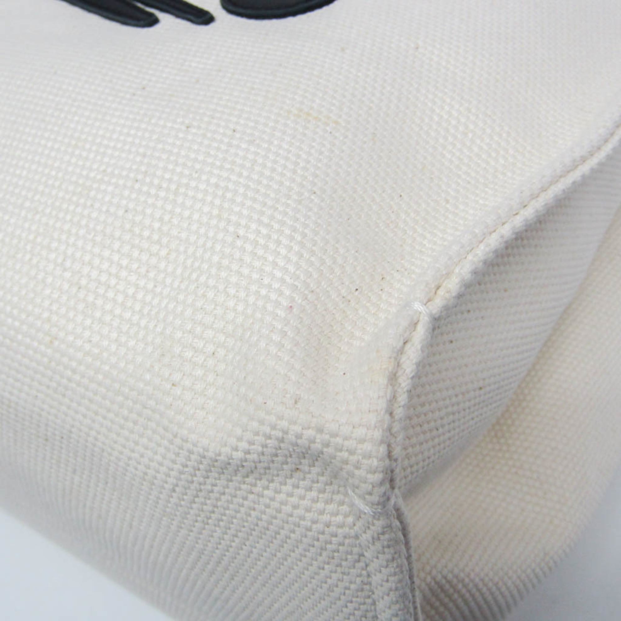 Loewe Paula's Ibiza Women,Men Canvas,Leather Tote Bag Black,Off-white — Like New
