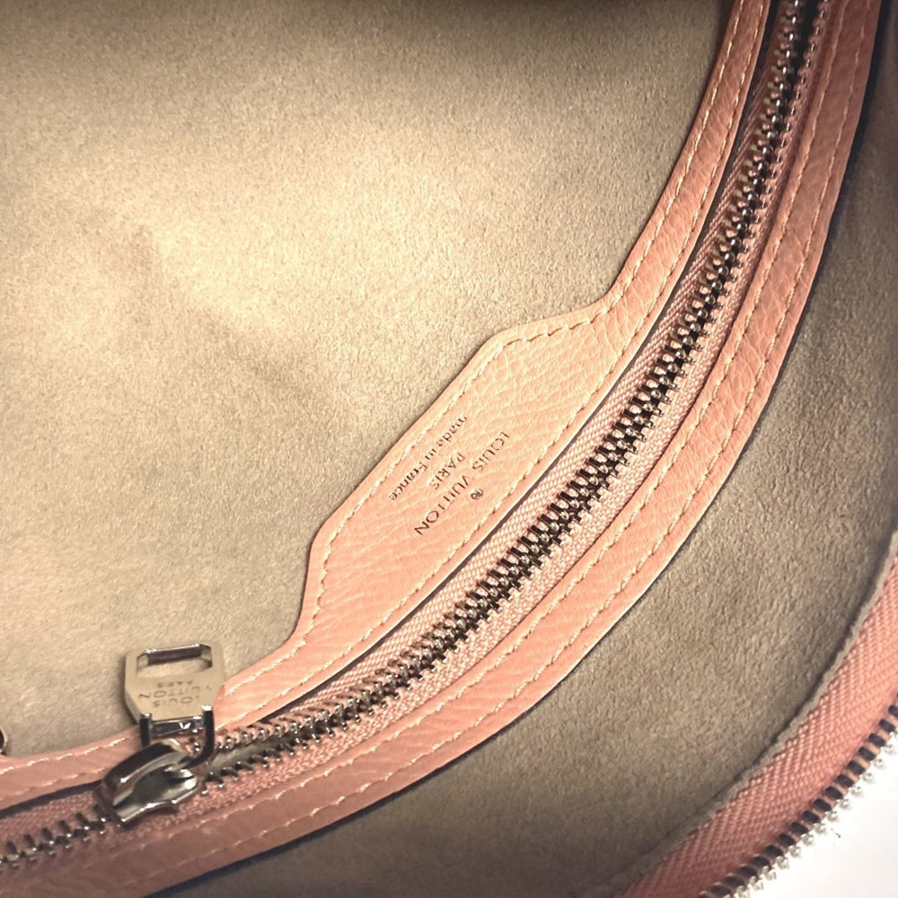 LOUIS VUITTON M94276 Monogram Mahina Selene PM Tote Bag Handbag Shoulder Leather Women's Rose Pink G-241125-24 — Like New