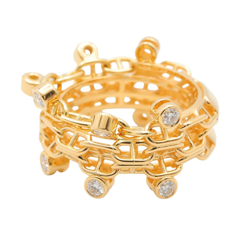 Hermes Calypso Diamond Ring - 18K (Yellow Gold) for Women Clear/Gold Tone — Like New