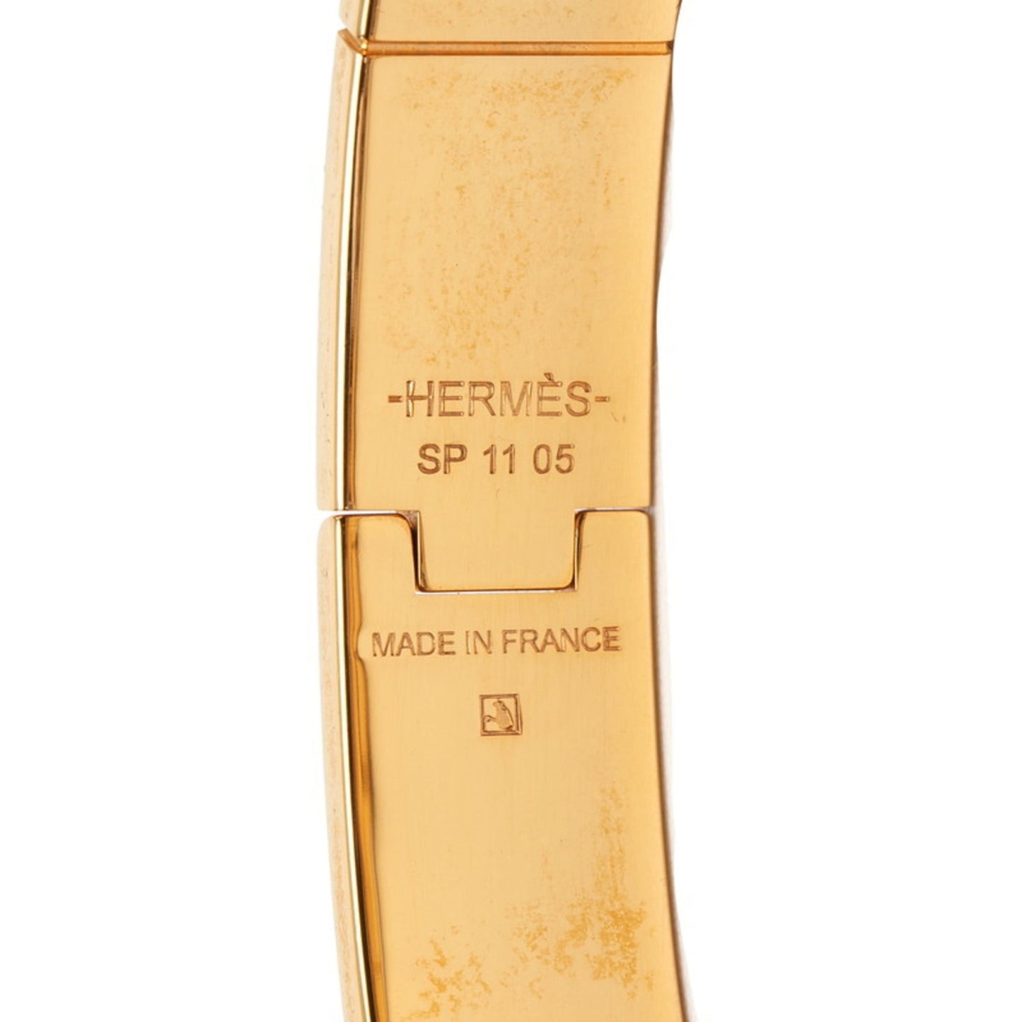 Hermes Hermès Chanier PM BRIDES de GALA Ceremonial Bridle, Enamel Bangle, Gold, Pink, Multicolor Plated, Women's