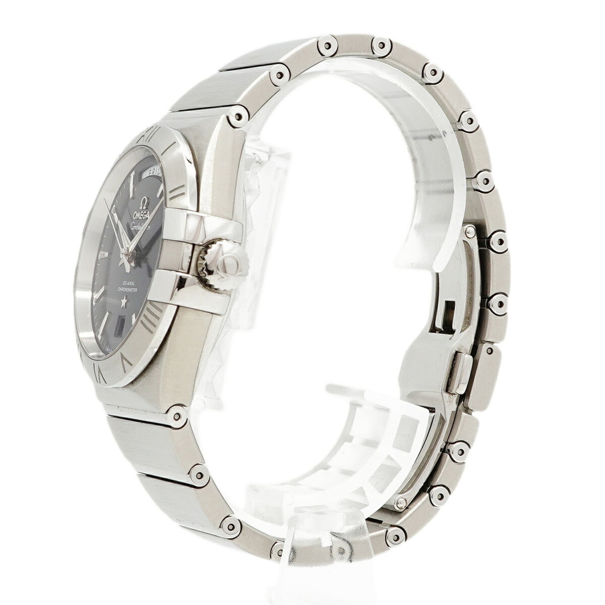 Omega Constellation Day-Date Co-Axial 123.10.38.22.01.001 Black Dial Men's Watch — Very Good