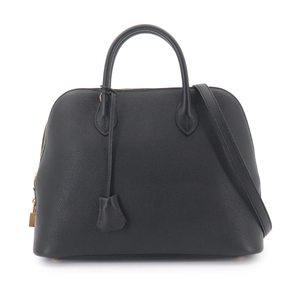 Hermes Bolide 1923 30 2-way Hand/Shoulder Handbag, Taurillon Novillo Leather, Black, C Stamp, Gold Hardware — New - Store Return