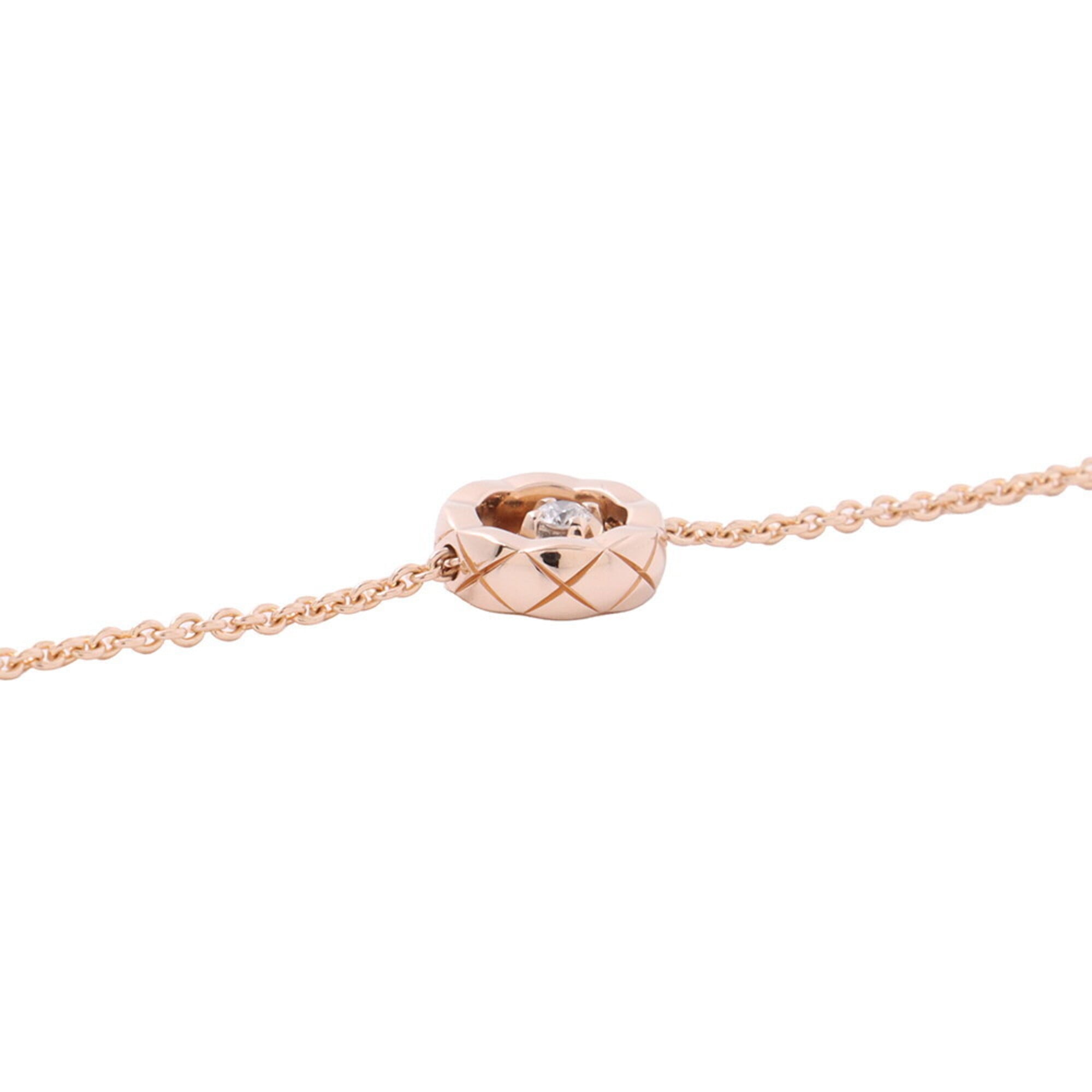 Chanel Coco Crush Collection Bracelet, 1 Diamond (approx. 0.03ct), 18K Pink Gold, J12368. (CHANEL Bracelet) — Like New