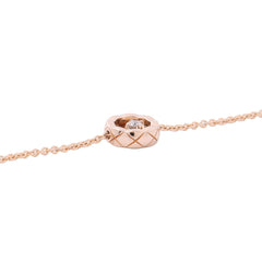 Chanel Coco Crush Collection Bracelet, 1 Diamond (approx. 0.03ct), 18K Pink Gold, J12368. (CHANEL Bracelet) — Like New