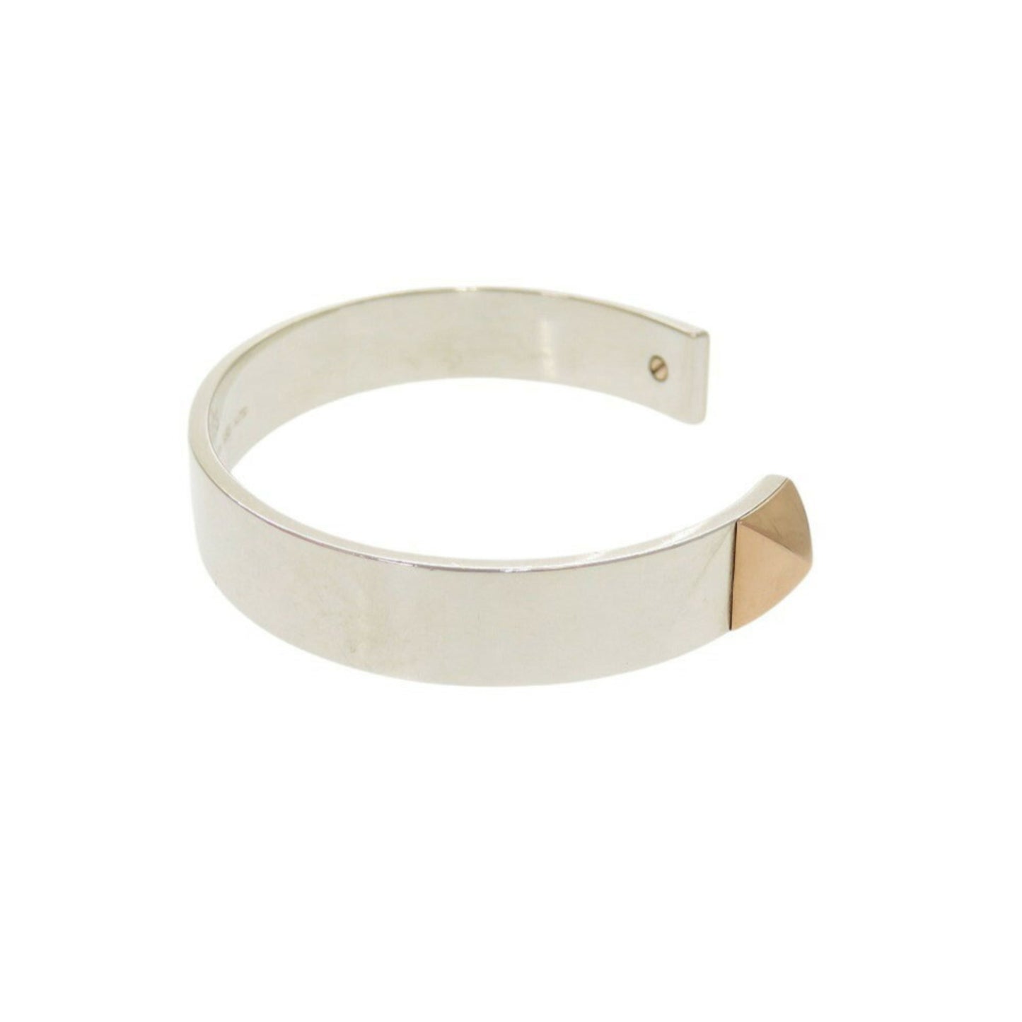 Hermes Crew de H Jonque 2 H121455B Silver 925 18KPG Bracelet Bangle 0212HERMES