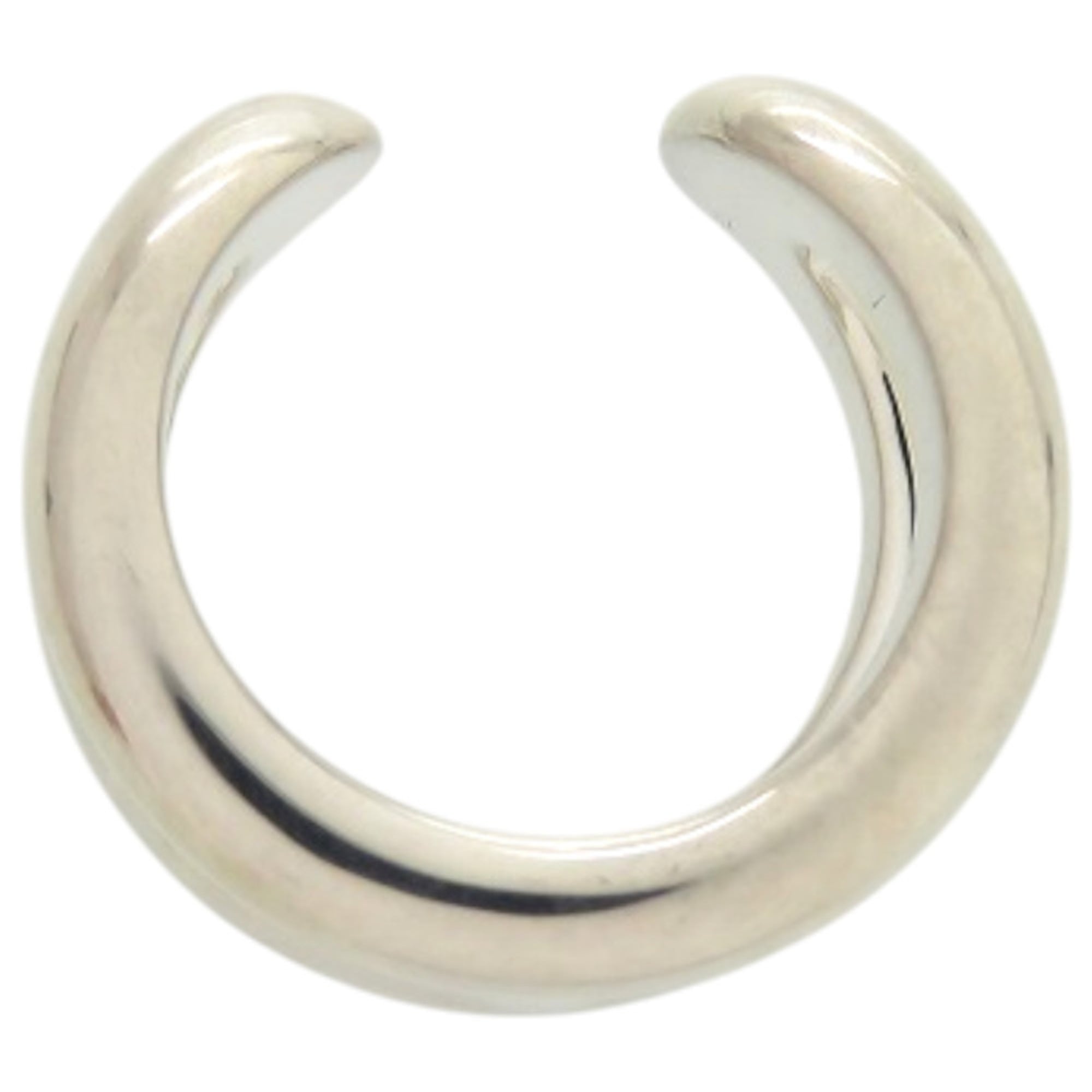 Like new Hermès Osmos PM 25X016861, 925 silver, approximately size 12, silver ring, 0579, HERMES — Like New