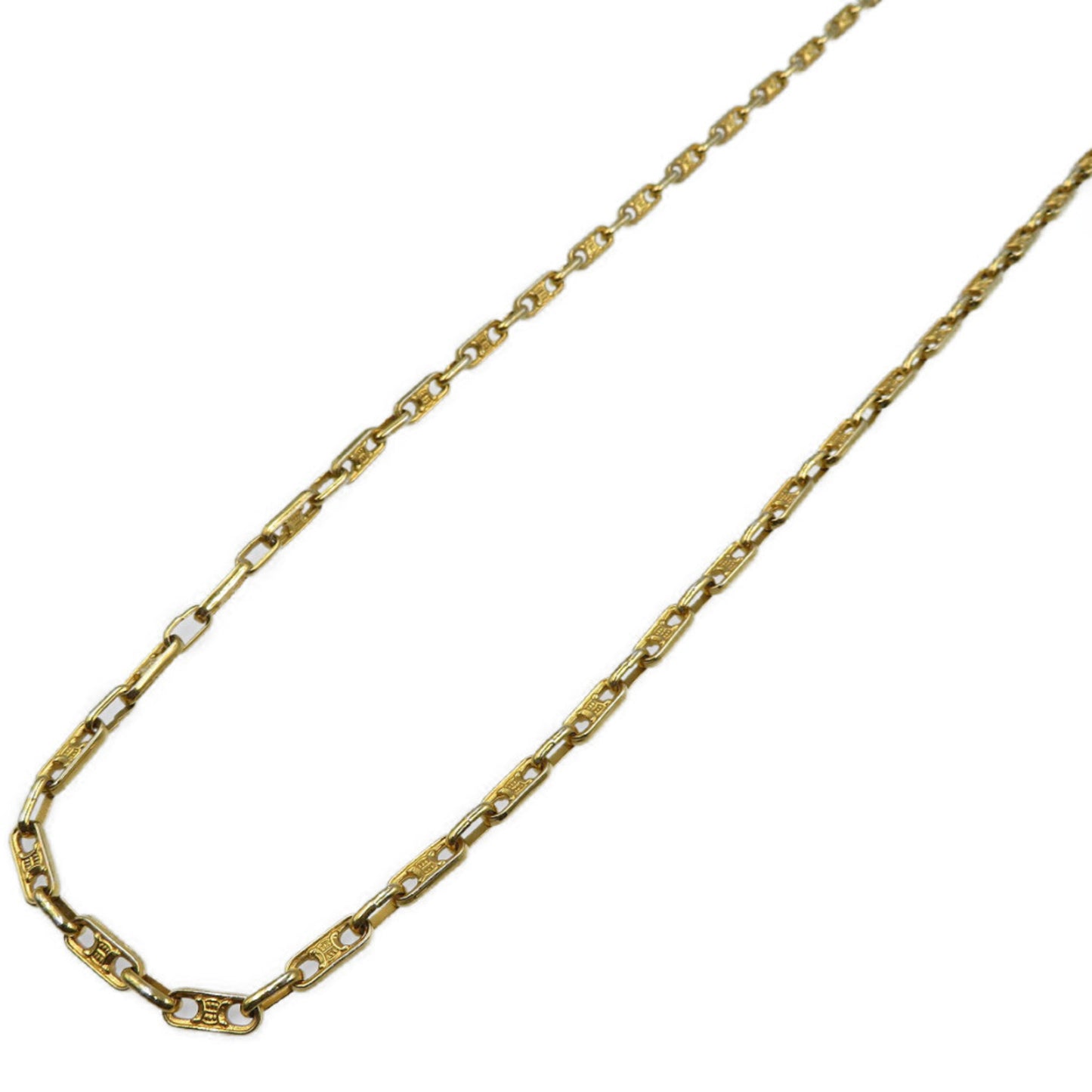 Celine Macadam Long GP Gold Necklace 0209CELINE 5J0209IEP5