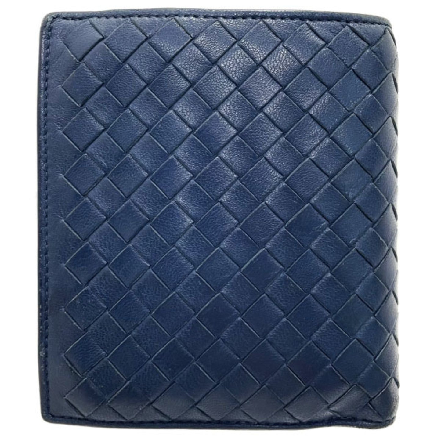 Bottega Veneta Intrecciato Leather Bi-fold Wallet in Navy Blue (114073) and BOTTEGA VENETA Mesh Compact (TRN-15876)