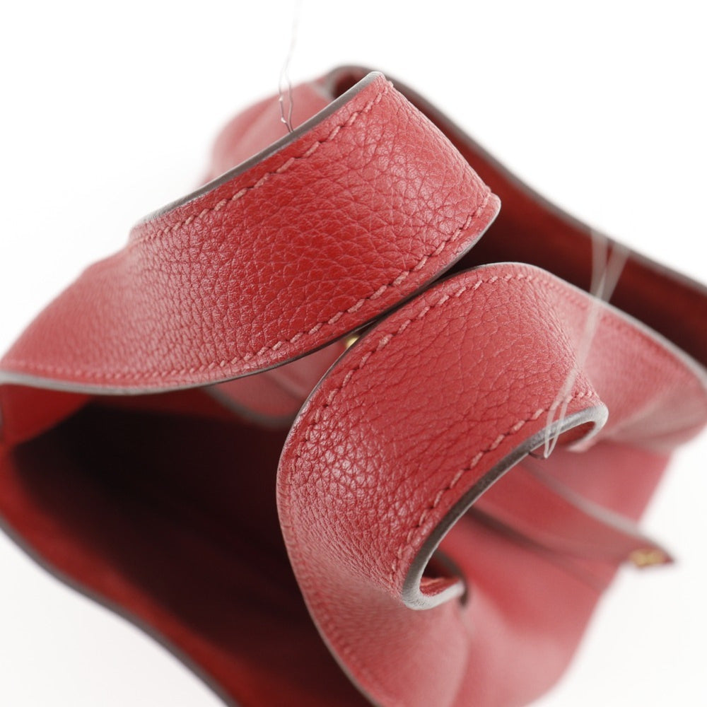 Hermes HERMES Picotin Lock 18 PM Handbag x Taurillon Maurice 2018 Red / C Belt Clasp Loc18K Women's — Like New