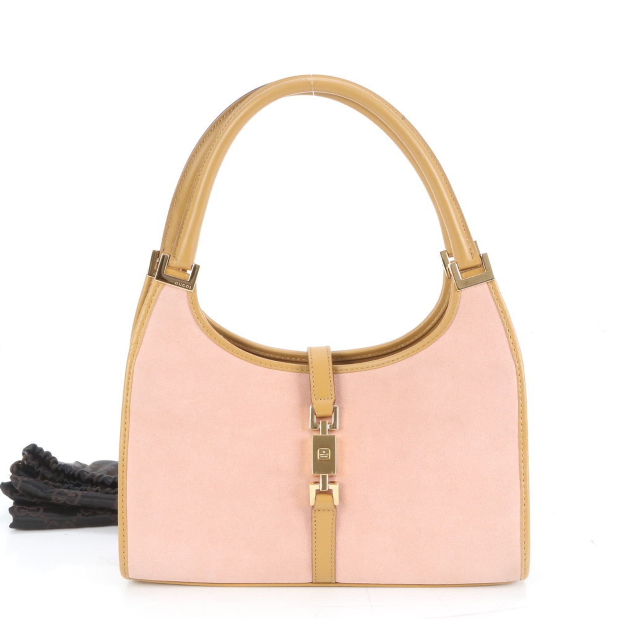 Gucci Jackie 002 1068 Leather Shoulder Bag/Handbag, Pink, Women's