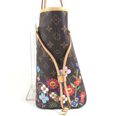 LOUIS VUITTON M13271 LV x TM Takashi Murakami Superflat Neverfull MM Bag Tote Shoulder Handbag with Pouch Monogram Canvas Men's Women's Brown — Like New