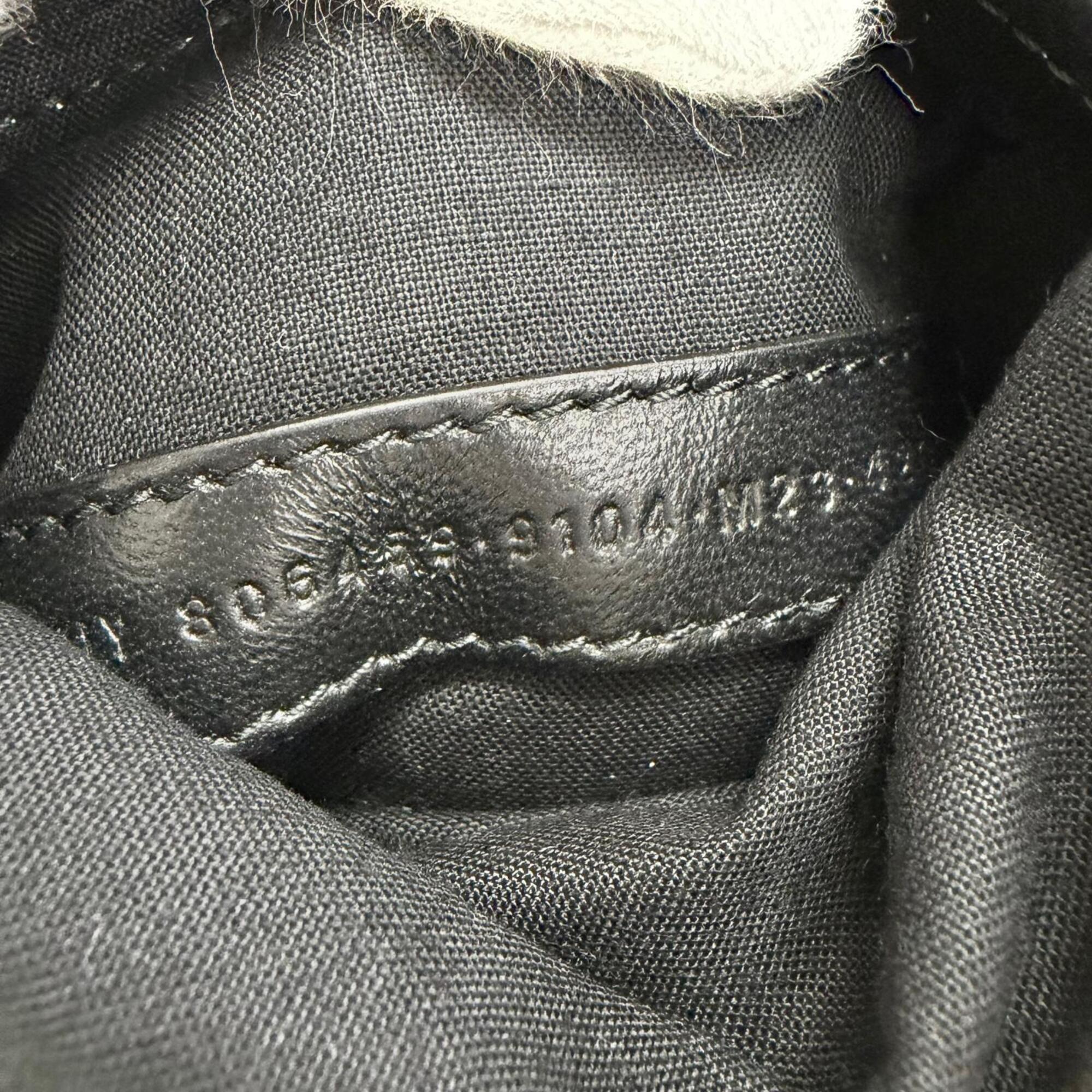 BALENCIAGA 806459 MONACO Arena Calfskin Chain Shoulder Bag, White with Silver Hardware, Women's, Dust Bag — Like New