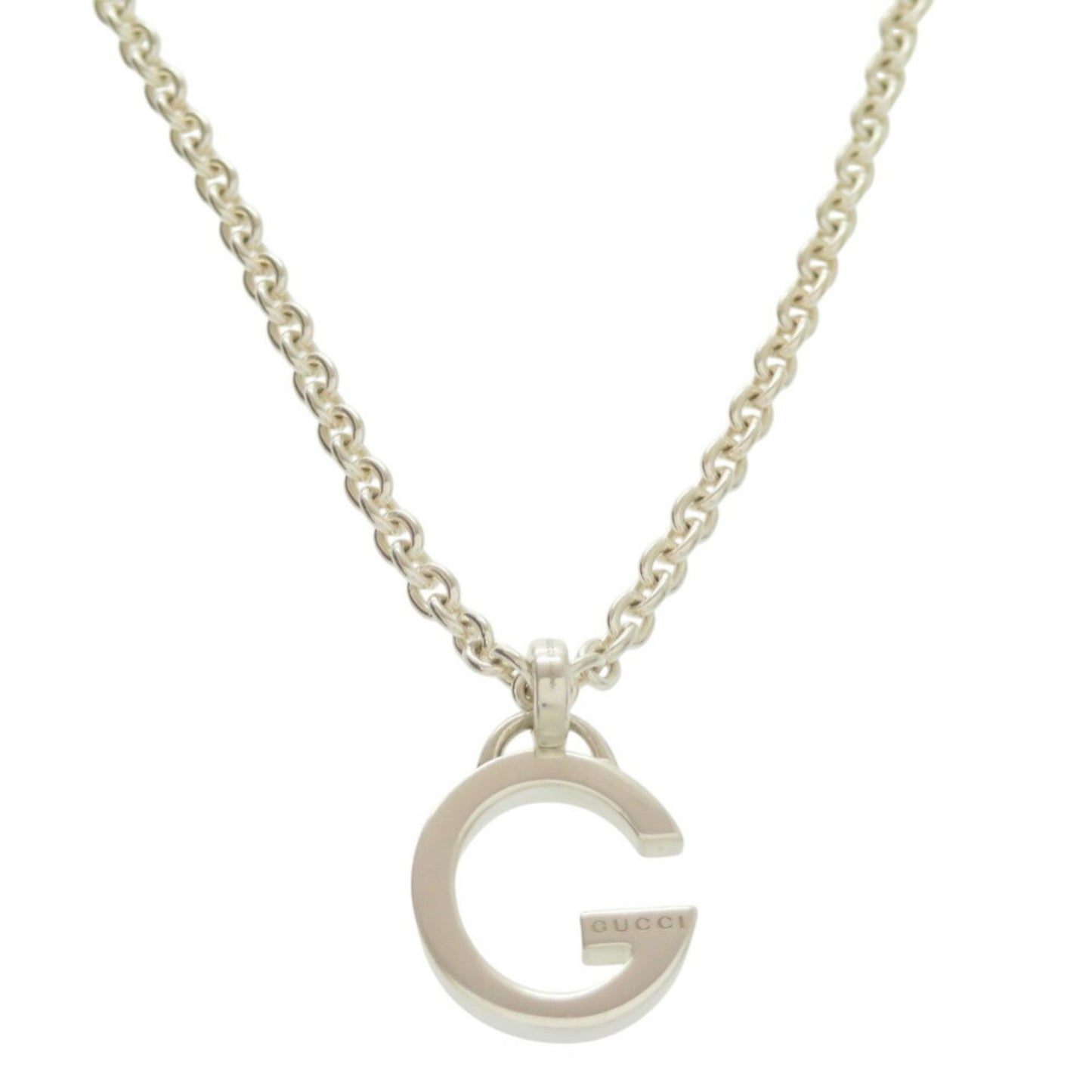 Gucci G Silver 925 Necklace 0372 GUCCI