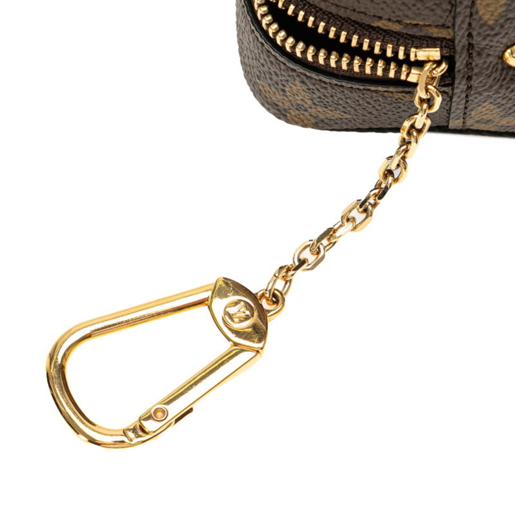 Louis Vuitton Monogram Porto Monnaie Cube Pouch M80231 Brown Multicolor PVC Leather Women's LOUIS VUITTON — Like New