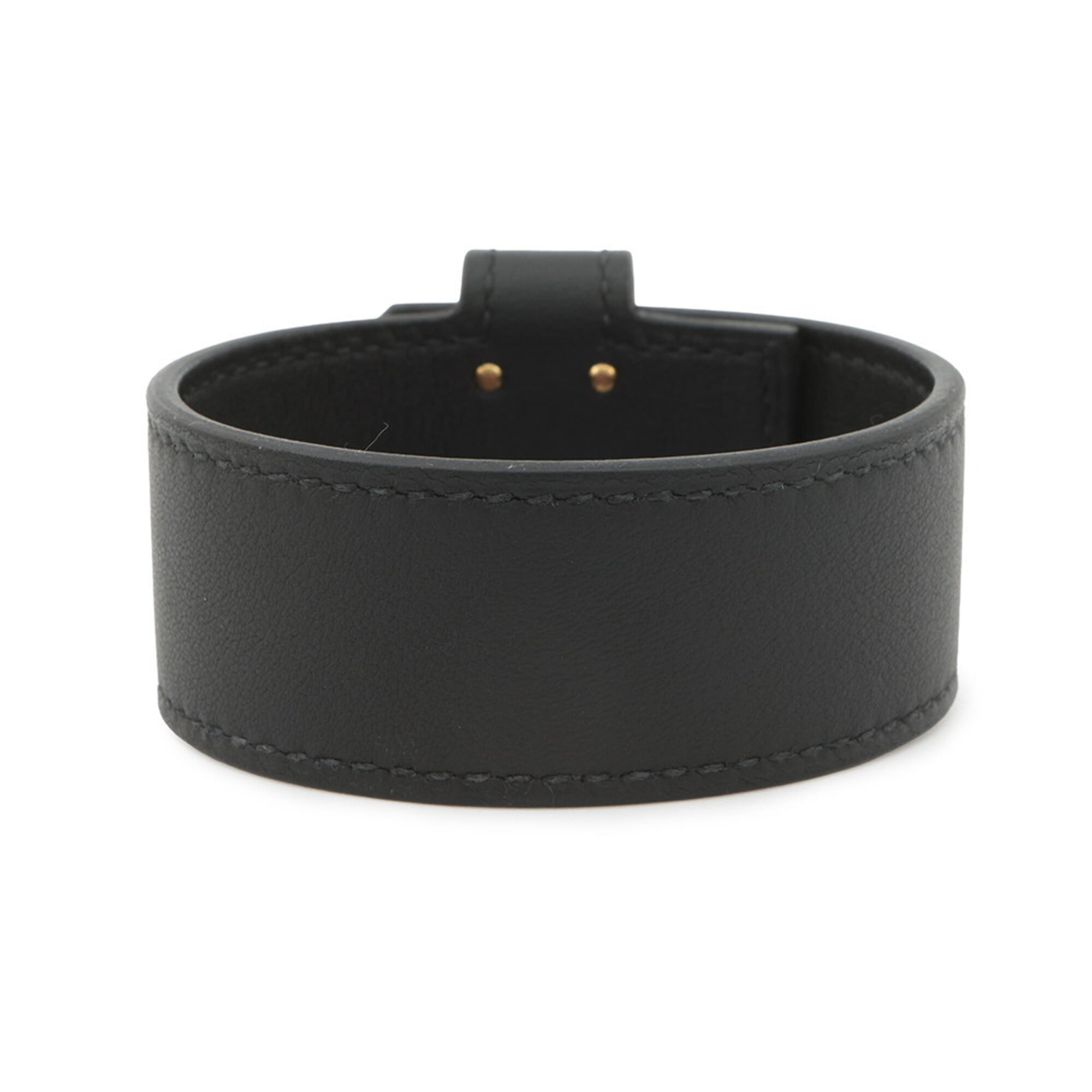 Hermes Hermès Kelly Twist Bracelet, PM, Black/Swift, B Stamp, Size T2, Black, Sold — Like New