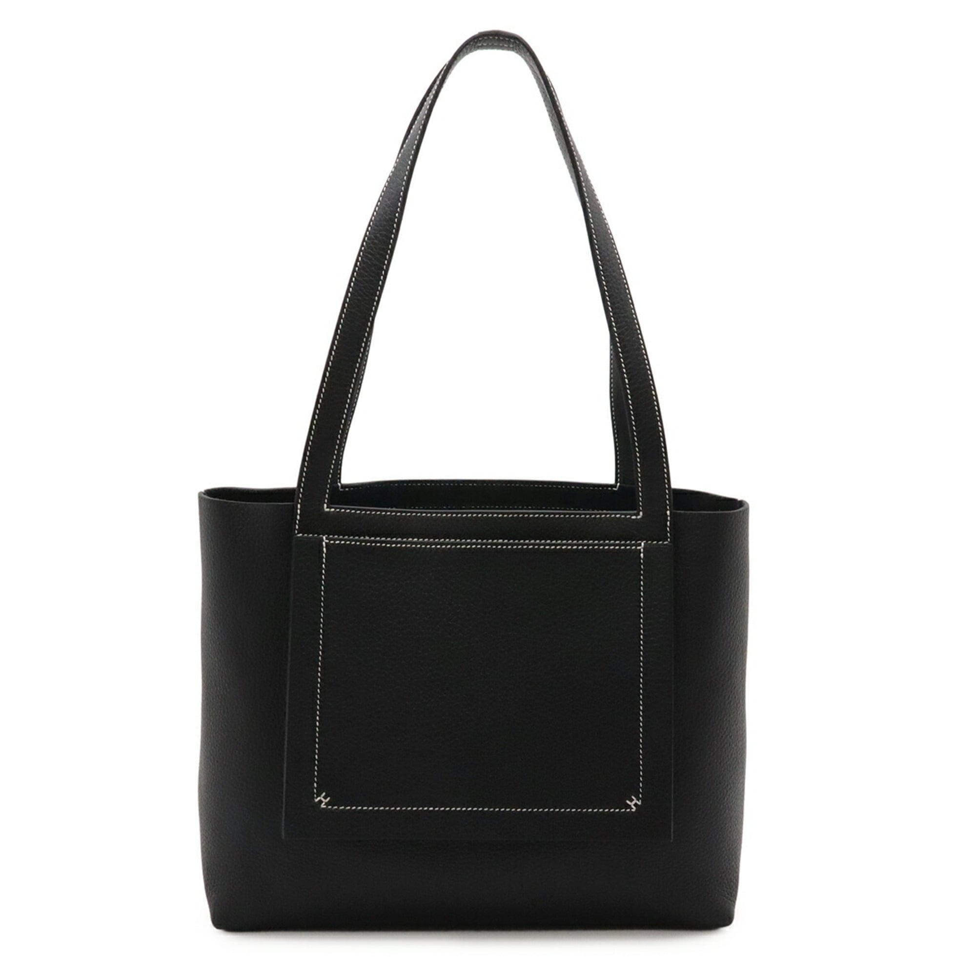 HERMES Cabasellier 31 Tote Bag Shoulder Taurillon Clemence Leather Black with W Stamp — New - Store Return
