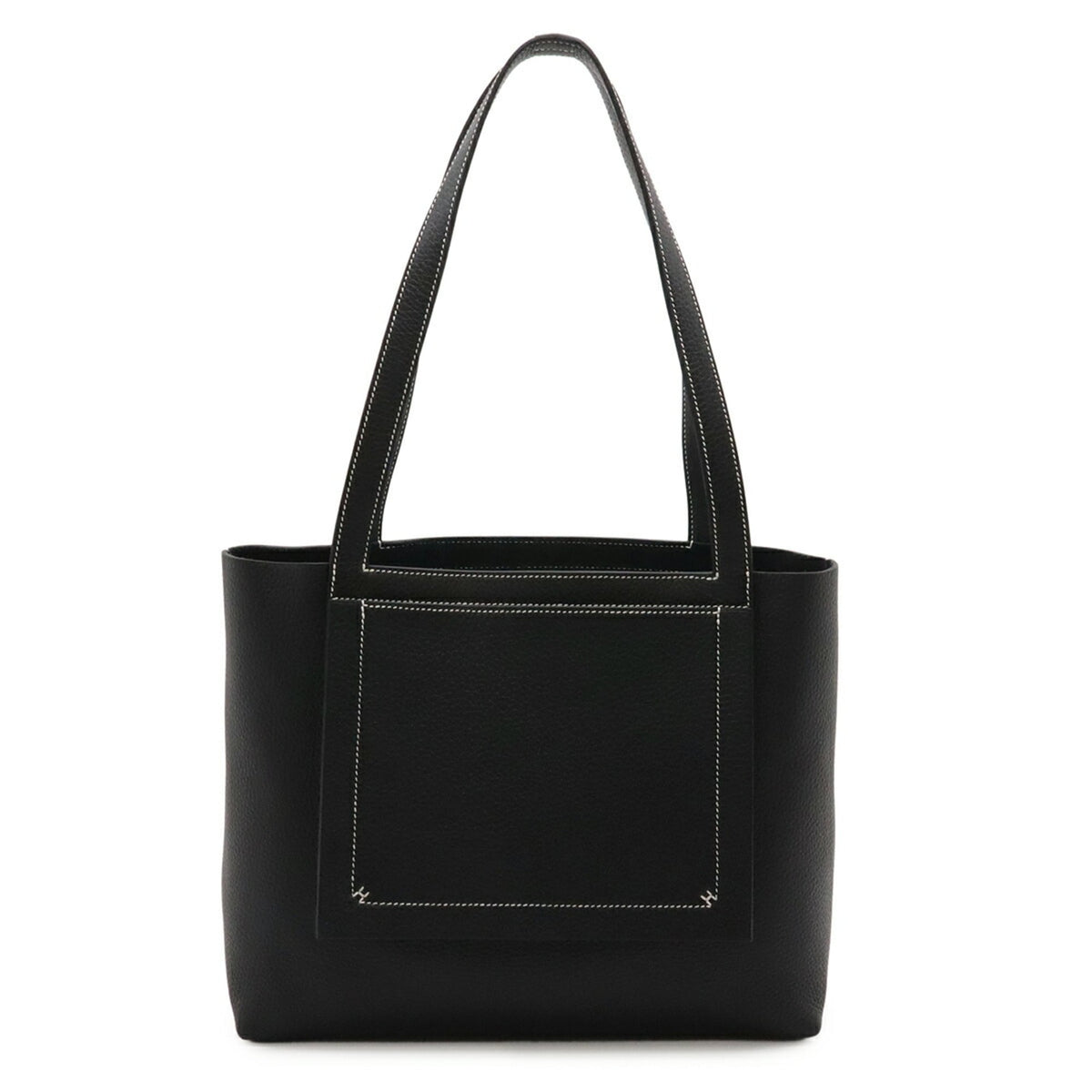 HERMES Cabasellier 31 Tote Bag Shoulder Taurillon Clemence Leather Black with W Stamp — New - Store Return