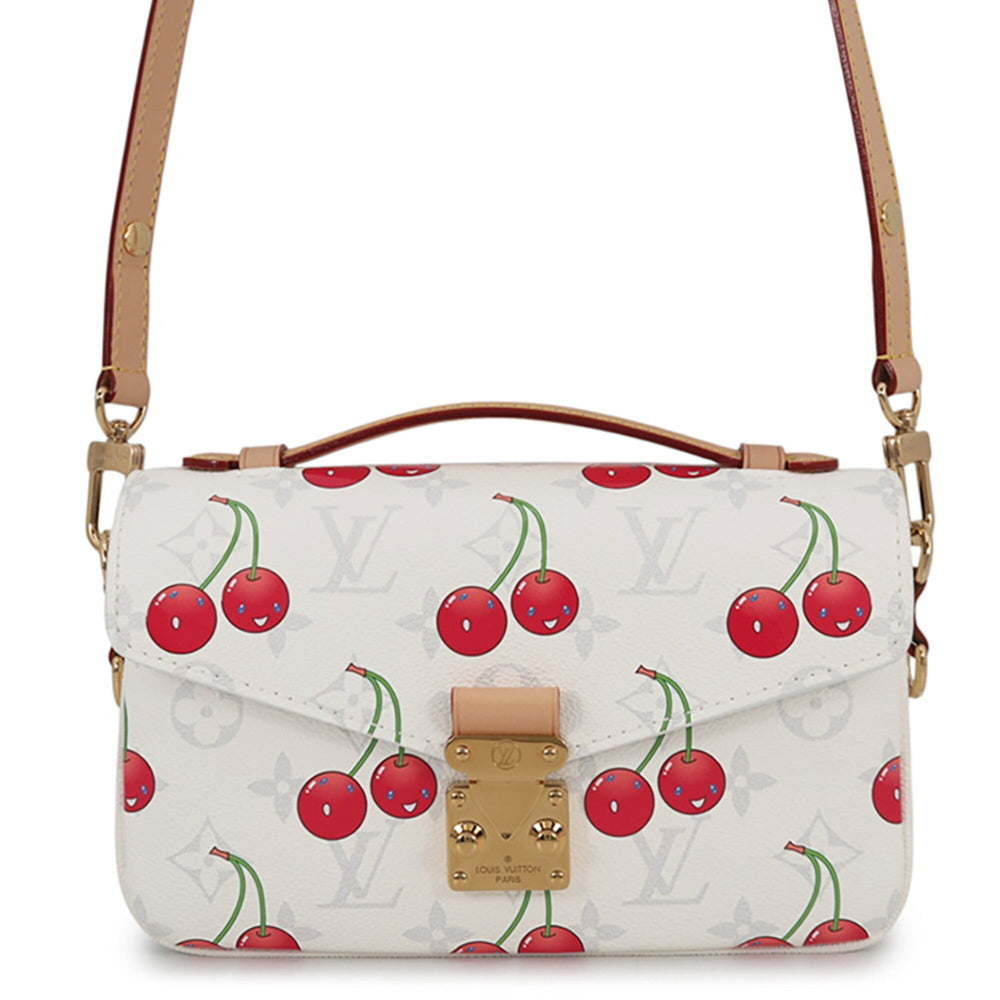 Louis Vuitton Shoulder Bag Monogram Cherry LV x TM Pochette Métis EW M14231 2-way Takashi Murakami Handbag Women's LOUIS VUITTON — Like New