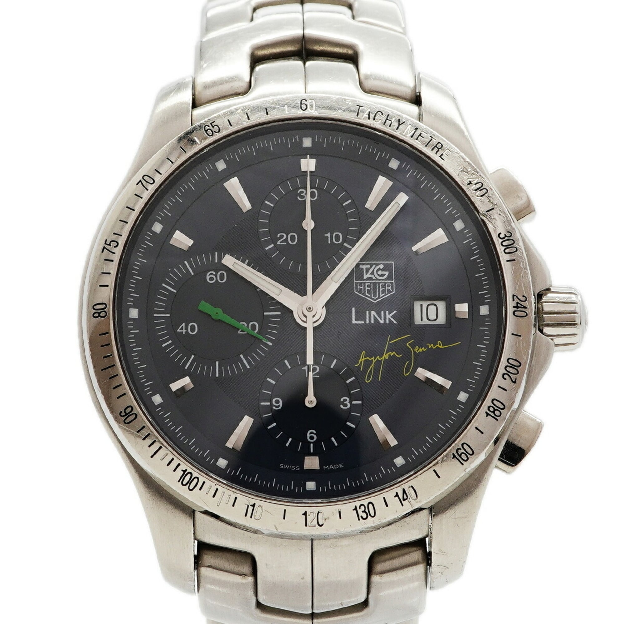 TAG Heuer Link Ayrton Senna Limited Edition CJF2113 Blue Dial Men's Watch — Good