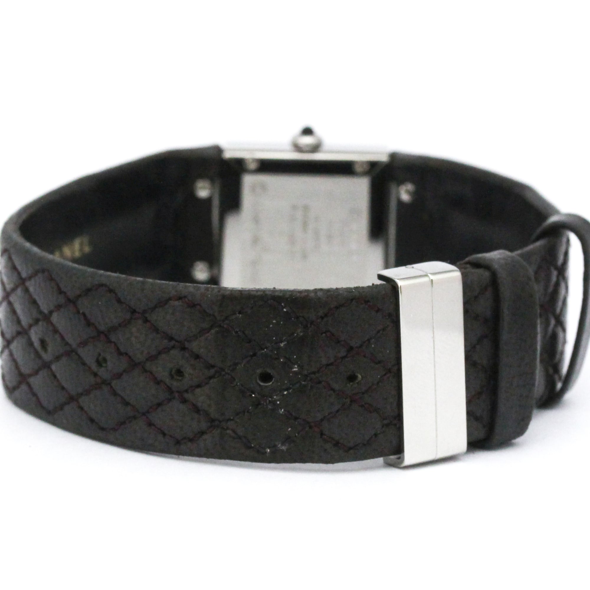 CHANEL Matelasse Steel Leather Quartz Ladies Watch H0116 Polished — Very Good