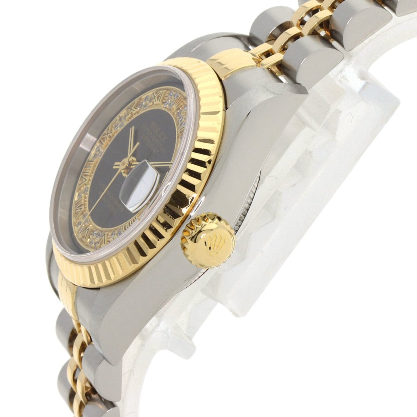 Rolex 79173MR Datejust Milliard Diamond Watch in Stainless Steel SSx18KYG (18KYG) for Women